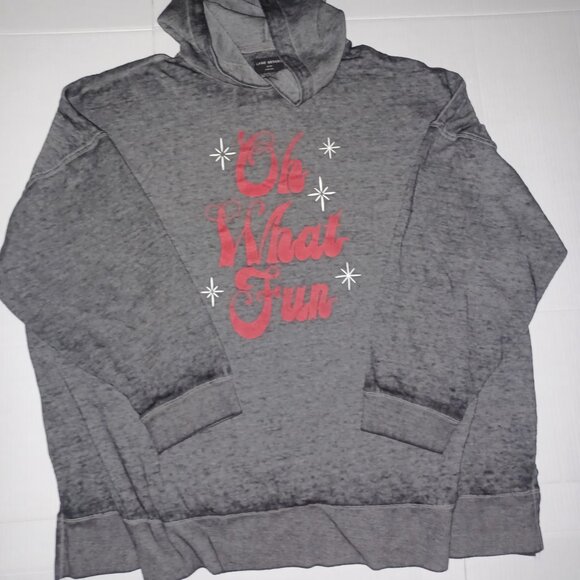 LANE BRYANT " OH WHAT FUN " GRAPHIC HOODIE - Picture 7 of 9